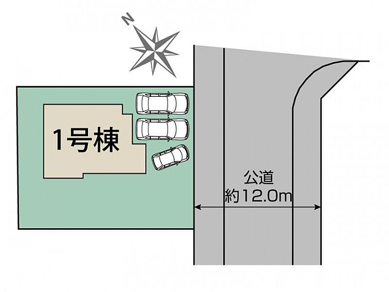 福岡市東区みどりが丘3丁目1棟 区画図