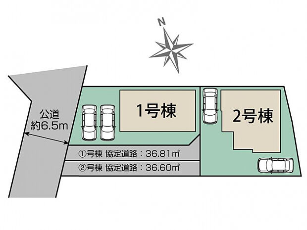 福岡市城南区東油山2丁目2棟 区画図
