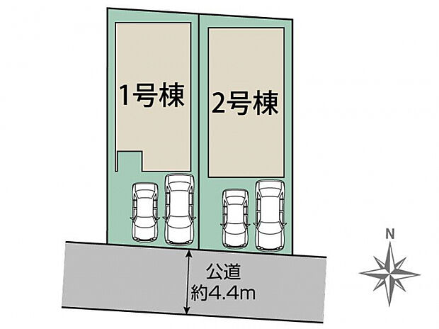 春日市紅葉ヶ丘東1丁目2棟 区画図