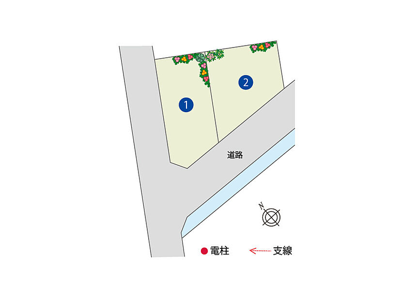 【全体区画図】都心へのアクセス良好！JR加古川駅より新快速利用で、姫路駅へ約10分、三ノ宮駅へ約29分、大阪駅へ約51分で到着！駅前はビエラ加古川など大型商業施設で賑わいます。