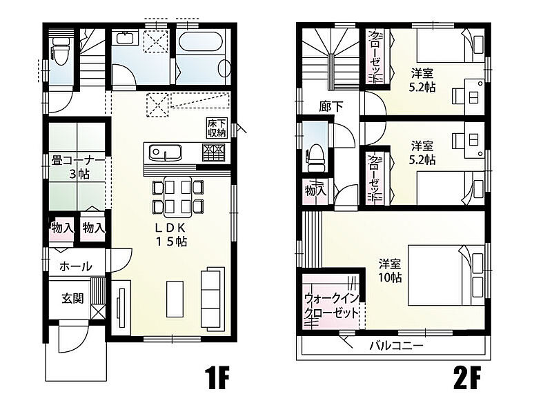 北本市北本４丁目5区画　E号棟　間取り図　