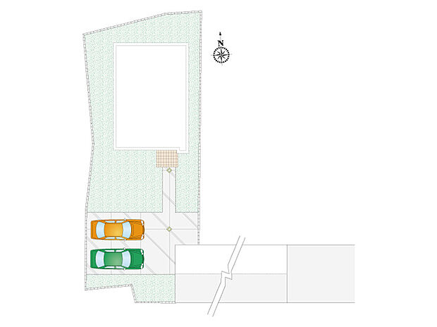 【4LDK】駐車スペース2台分