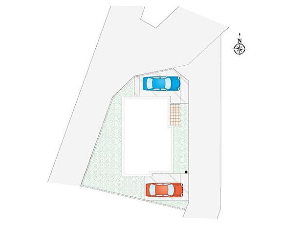 【4LDK】駐車2台可能！不在時の荷物の受け取りに便利な、宅配ボックス搭載門柱付き！