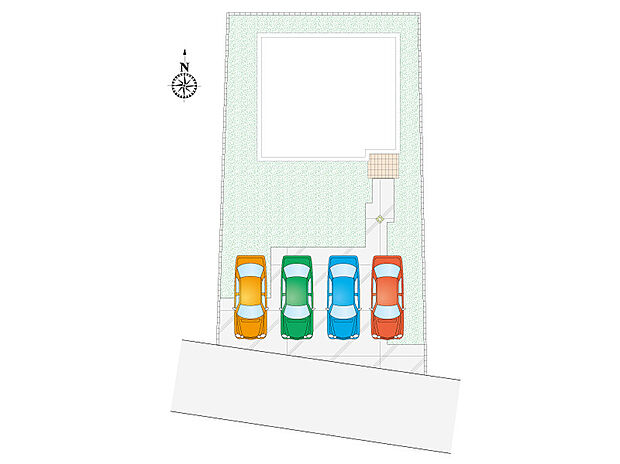 【4LDK】並列4台駐車可能です!
時間を有効活用できる宅配ボックス付き!