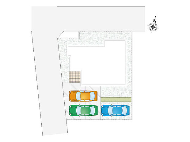 【 4LDK】車3台駐車可能！　
時間を有効活用できる宅配ボックス付き！