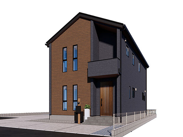 【 【3号棟　外観イメージパース】】お車4台駐車可能！増車や来客時にも安心です♪