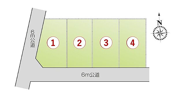 【【全体区画図】】全4区画
