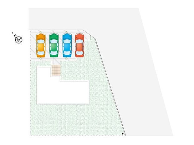 【5LDK】約91坪の広い土地です!お庭でガーデニングや家庭菜園、ドッグラン等、楽しみが広がります!駐車スペース4台可!急な来客も心配いらずです!