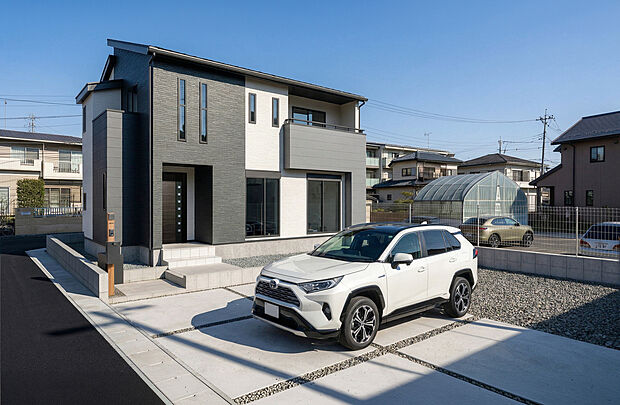 【【2号棟 外観完成イメージ】】現地写真にパースを合成したものです