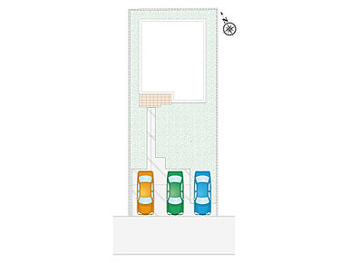 お車最大4台駐車可能です！
時間を有効活用できる宅配ボックス付き♪ 