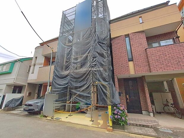 【現地外観写真】9月完成予定です！2駅利用可の駅近ロケーション♪閑静な住宅街は落ち着いた新生活を送るのにぴったりです♪