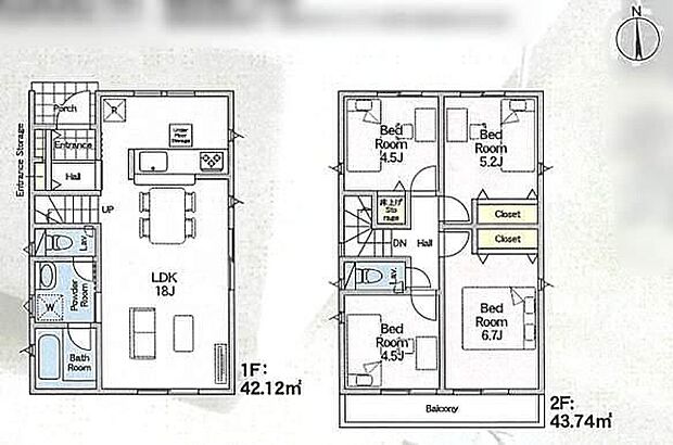 【4LDK】ご家族との自然なコミュニケーションが生まれるリビングイン階段を採用!暖かい光が降り注ぐ、温もりあふれるお住まいです。