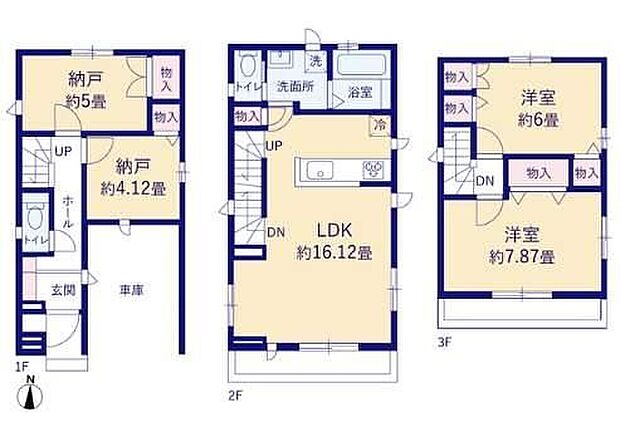 【2LDK+2S】2階リビングは陽当たり・風通し共に良好で、ご家族みんなで過ごす空間をより居心地良くしてくれます。