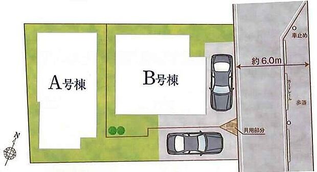 【全体区画図】緑に溢れ潤いに満ちた街並みで、安らぎとゆとりを実感できる住環境です。