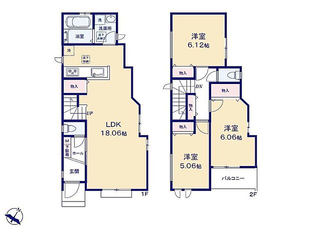 (A号棟)、価格3890万円、3LDK、土地面積109.02m2、建物面積83.83m2