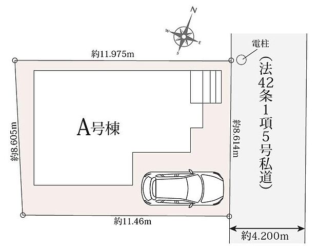 ☆全体区画図☆
カースペースございます。
自転車も駐輪できるゆとりがございます。
