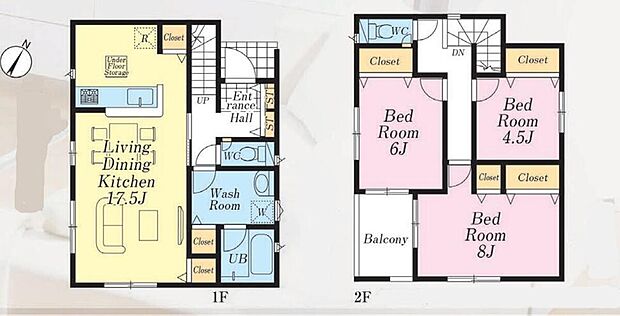 (1号棟)、価格4280万円、3LDK、土地面積109.75m2、建物面積92.34m2