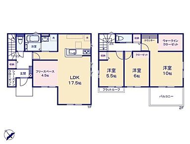 ◇間仕切り可能なLDK！3LDK⇔4LDKにもなるフレキシブルプラン♪◇広々SICや玄関すぐの収納が備わる、外出時の快適性が高まる玄関です♪◇大型パントリーやスタディーカウンター付きの、ゆったり10帖主寝室♪ 