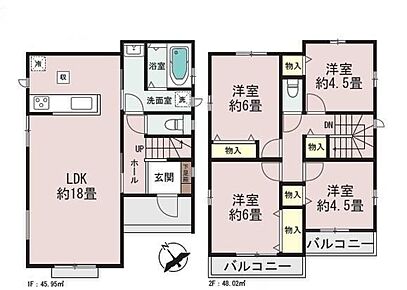 対面式キッチン採用で家族のコミュニケーションを大切にした設計☆
2階に洋室がまとまっており、プライバシーにも配慮した間取りです♪
全居室収納完備でお部屋もスッキリ☆ 