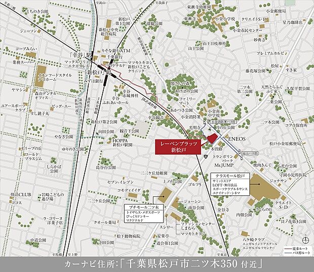 ※ご案内場所は現地とは異なります。
近隣物件「レーベンプラッツ新松戸」モデルハウスでのご案内となります。