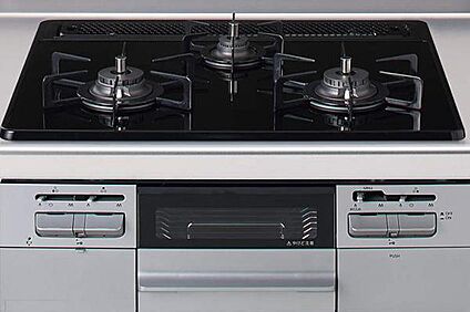 【ガラストップ3口コンロ】