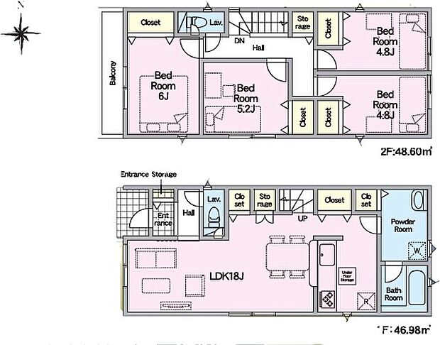 (4号棟)、価格4990万円、4LDK、土地面積123.35m2、建物面積95.58m2