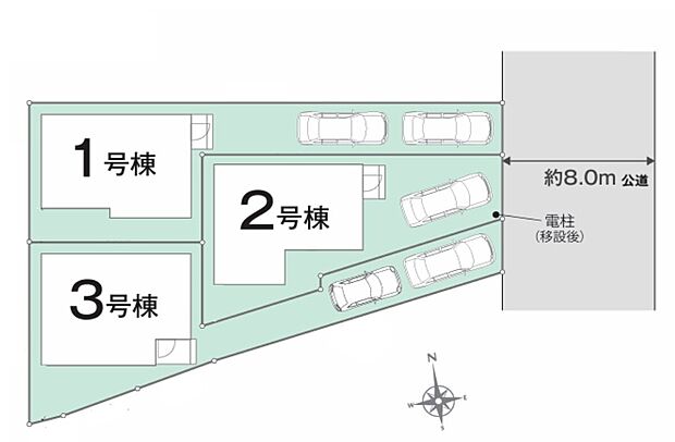 (1号棟)、価格4199万円、3LDK、土地面積110.33m2、建物面積79.9m2
