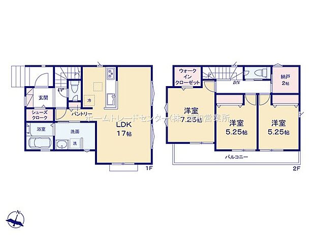 (1号棟)、価格4880万円、3LDK、土地面積90.82m2、建物面積90.67m2