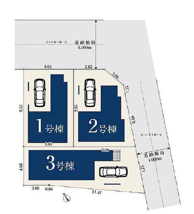 車通りの少ない前面道路 小さなお子様がいても安心です。ビルトインガレージの車庫は雨からお気に入りのお車を守ってくれます♪