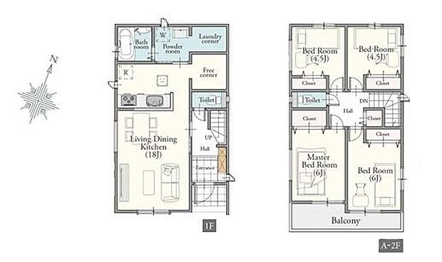 (1号棟)、価格4990万円、4LDK、土地面積117.65m2、建物面積95.64m2