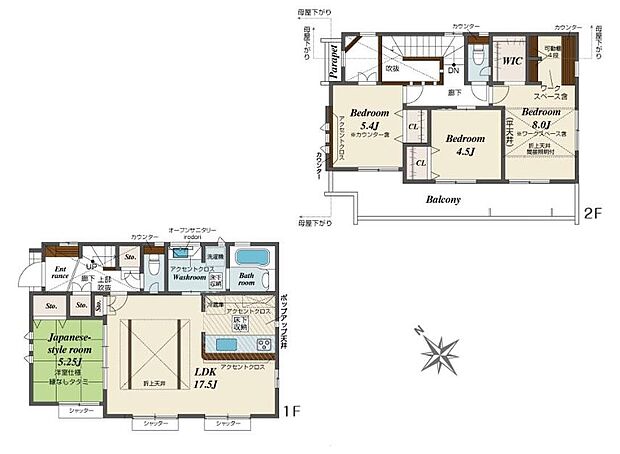 (1号棟)、価格4380万円、4LDK、土地面積103.35m2、建物面積99.03m2