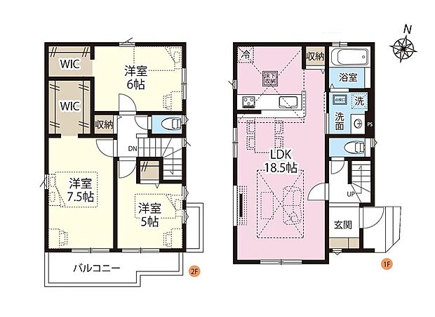 (1号棟)、価格3880万円、3LDK、土地面積89.03m2、建物面積90.25m2