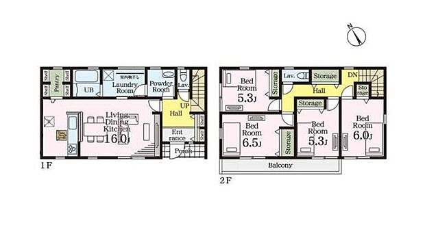(1号棟)、価格3380万円、4LDK、土地面積163.18m2、建物面積106.82m2