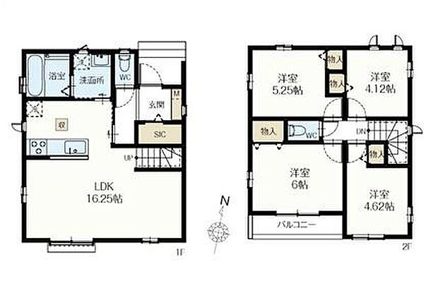(1-C号棟)、価格4990万円、4LDK、土地面積84.14m2、建物面積83.63m2