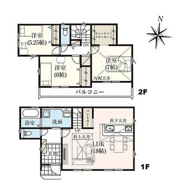 (1号棟)、価格4390万円、3LDK、土地面積100.65m2、建物面積96.05m2