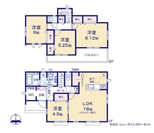 (B号棟)、価格5790万円、4LDK、土地面積217.32m2、建物面積104.53m2