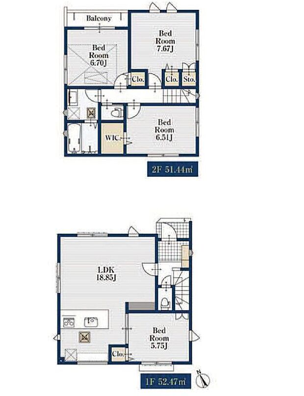 (1号棟)、価格6180万円、4LDK、土地面積86.14m2、建物面積99.15m2