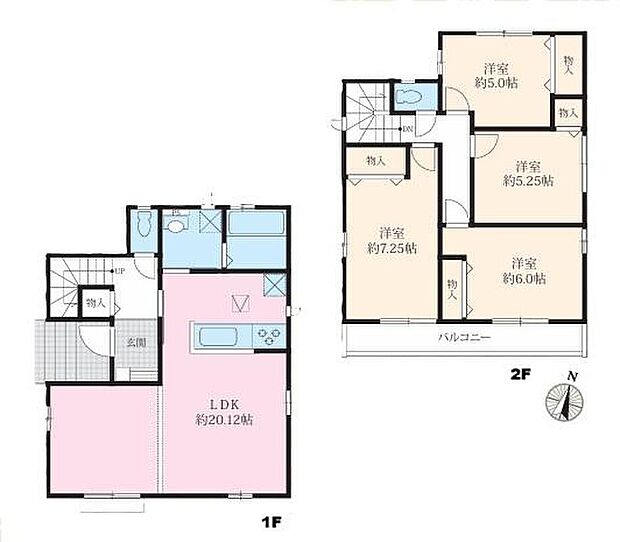 (A号棟)、価格4490万円、4LDK、土地面積120.14m2、建物面積101.64m2