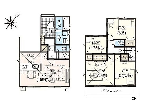 (1号棟)、価格3580万円、4LDK、土地面積99.18m2、建物面積98.12m2
