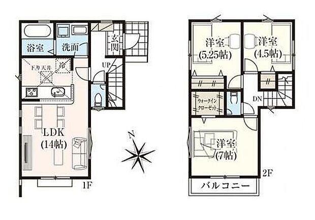 (1号棟)、価格3280万円、3LDK、土地面積77.56m2、建物面積76.18m2