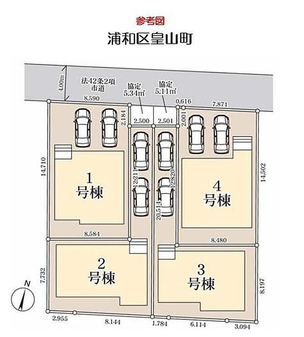 【全体区画図】閑静な住宅街は、小学校徒歩5分の安心環境にスーパー徒歩5分など商業施設が充実♪
ぜひ一度ご覧下さい！