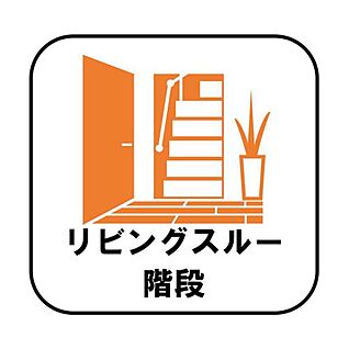 【リビングスルー階段】※2号棟
