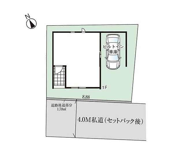 【全体区画図】埼玉高速鉄道「南鳩ヶ谷」駅まで徒歩4分！
強烈な日差しや、雨風、ホコリなどから大切な車を守るビルトインガレージを採用しました♪