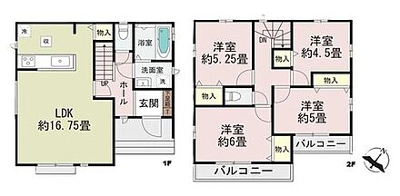 対面キッチンからはLDK全体を見渡せます！お料理中でもご家族との会話も弾みますね♪2階に部屋をまとめることで、ご家族それぞれのプライベート空間も保てます！ 