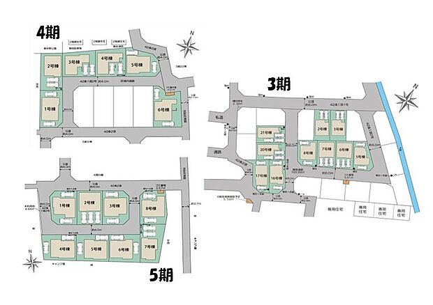 【全体区画図】全24棟の大型の開発分譲地☆
新設道路など、快適に暮らせる環境に加え、ゆとりの広さを備えた分譲地となっております♪