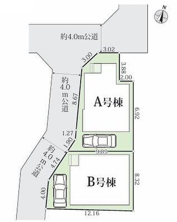 【全体区画図】公園は徒歩2分、小学校は徒歩4分で近くて安心な環境です☆是非ご覧ください!