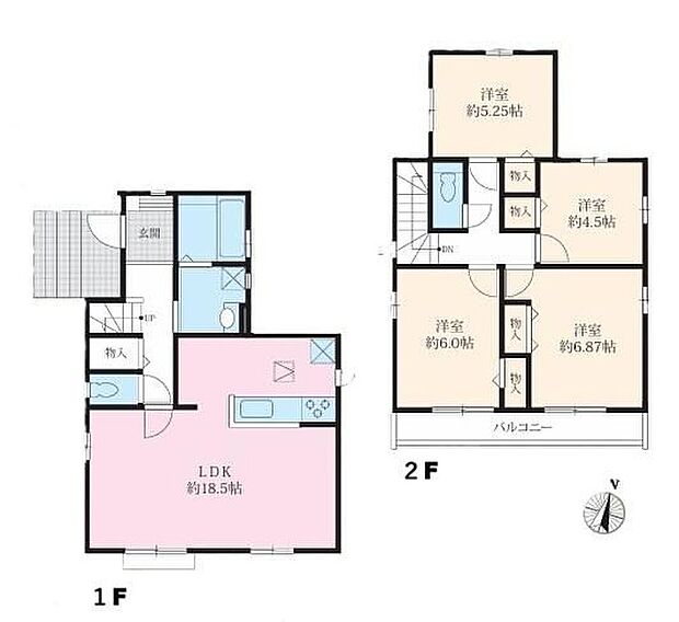 【4LDK】☆北西角地の立地☆
陽光と風の心地よさを感じる北西角地の住まいです♪前道は6ｍあるので車庫入れが苦手な方でも楽々停められます☆