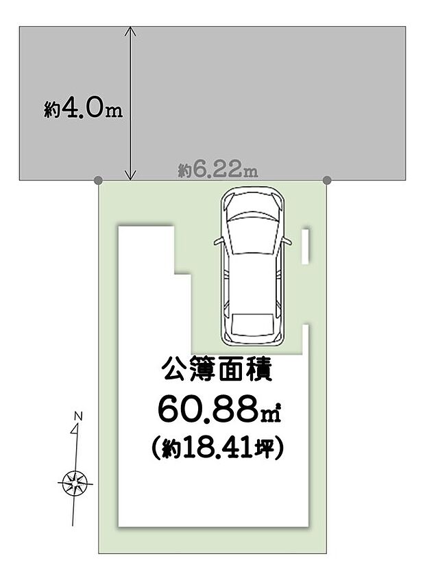 【土地図】約6ｍのゆとりある間口で、明るく開放的な暮らしを実現◎
通勤便利で子育て世帯に人気の立地！生活至便施設も徒歩圏内に充実しています♪