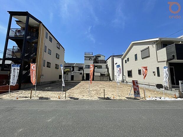 【現地外観】＼ 最終2邸！ ／限定4区画の分譲地！
■梅田直通×谷町線5分×駐車2台可能◎