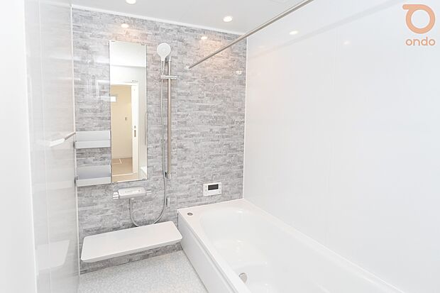 【【ondo建物プラン例/浴室】】ホテルライクな上質空間を演出した浴室。ゆとりある浴槽で、心身ともにリラックスできるひとときをお過ごしいただけます。